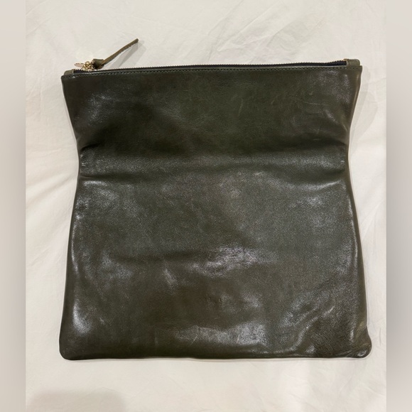 Clare V. Hunter Green Foldover Clutch - Picture 3 of 6
